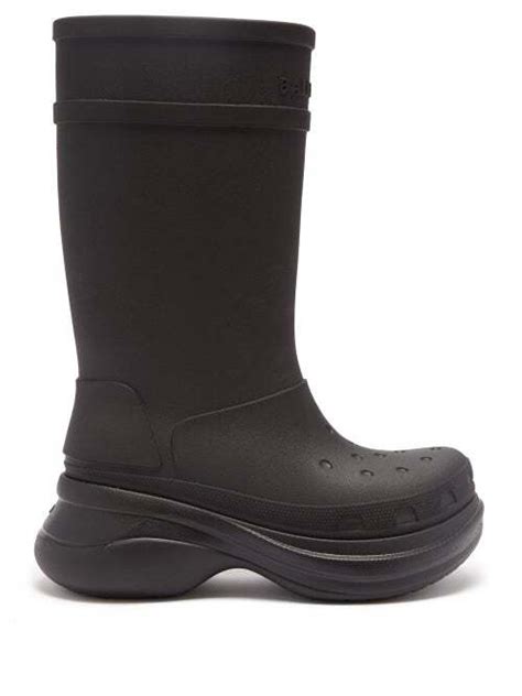 knee high crocs boots.